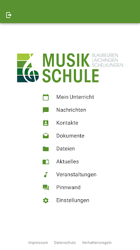 Android application Musikschule BLS screenshort