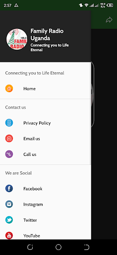 Android application Family Radio Uganda 105.3fm screenshort