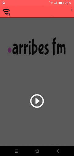 Android application ArribesFM screenshort