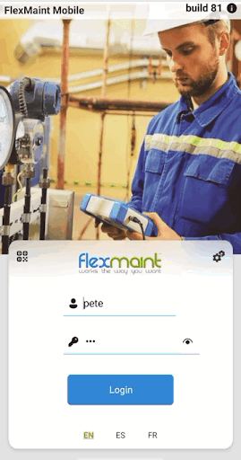 Android application FlexMaint Mobile screenshort
