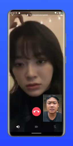 Android application Fake Video Call Kim Se-jeong screenshort