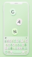 screenshot of Green Candy Color Keyboard Bac