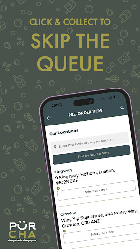 Android application PÜRCHA screenshort