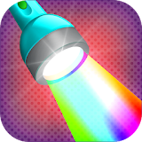 Color changing flashlight LED icon