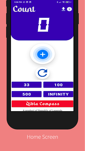 Android application My Tasbih screenshort