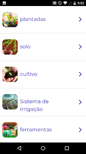 Visualização do aplicativo