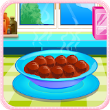 Meatballs food cooking games icon