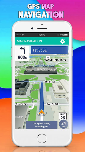 Android application Live Street View : Earth Map screenshort