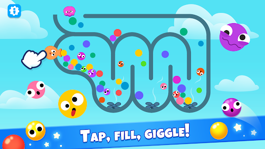 Popping bubbles games for kids