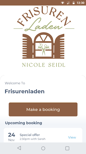 Android application Frisurenladen screenshort