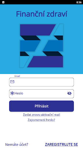 Android application Finanční zdraví screenshort