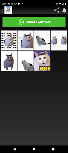 Huh cat Sticker Screen 3