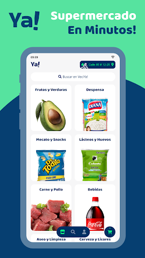 Android application VeciYa - Mercado en Minutos screenshort