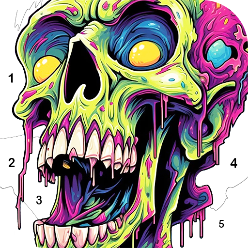 Skull Color, Color by Number 1.0.115 Icon