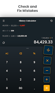 Calculator With Saved History