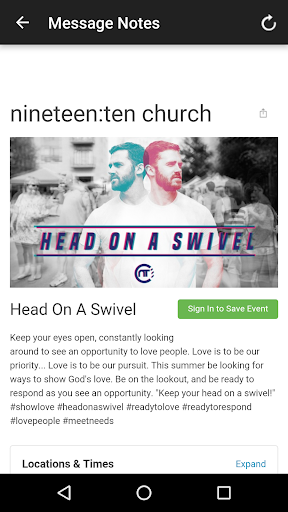 nineteen:ten church Screen 3