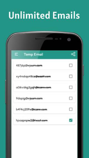 Temp Email - Temporary Emails Screen 2