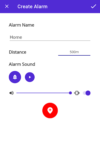Wake Up! Location based alarm Screen 2