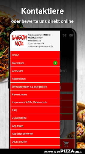 Saigon Wok Kamen Screen 3