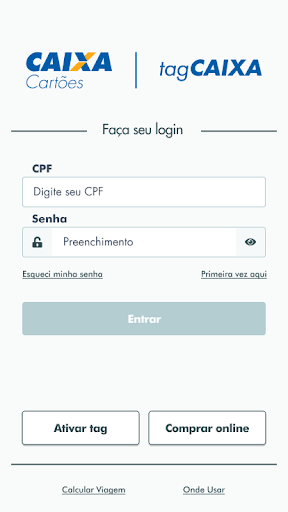 Android application tagCAIXA screenshort