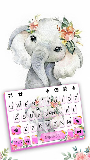 Cute Elephant Baby Keyboard Th Screen 2