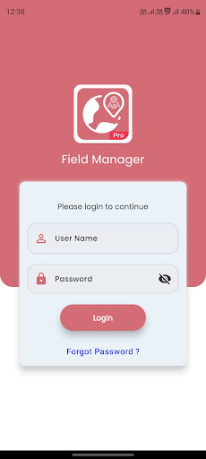 Android application Field Manager screenshort