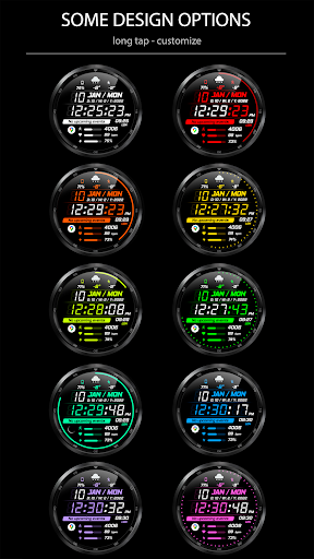 WFP 242 Sporty watch face Screen 3