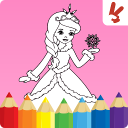 Ikonbild för Prinsessa: Barn Färgläggning