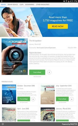 Android application The Acropolitan screenshort