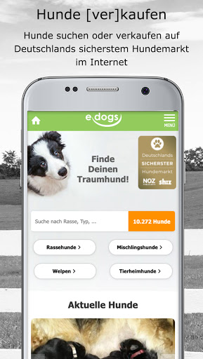 Android application edogs - Dein Hundemarkt screenshort