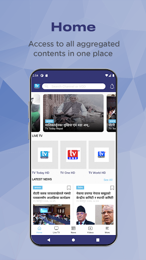 Android application TV TODAY NEPAL screenshort