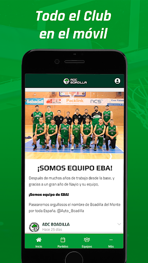 Android application ADC Boadilla del Monte screenshort