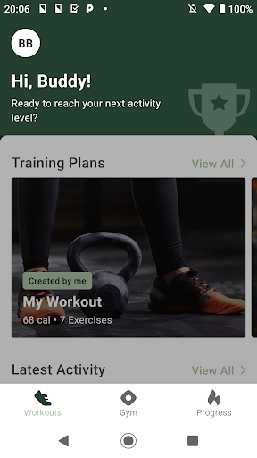 Android application Good Habits Gym screenshort