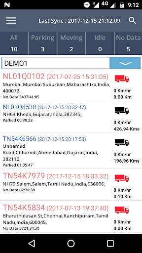 FleetOnGps Screen 2