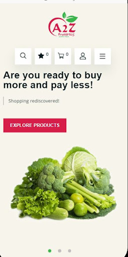 Android application A2Z Fruit and Veg screenshort