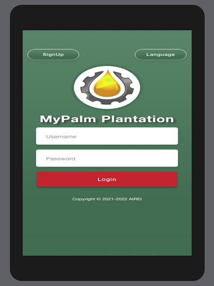 MyPalm Plantation Screen 1