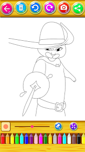 Puss in Boots Coloring Book