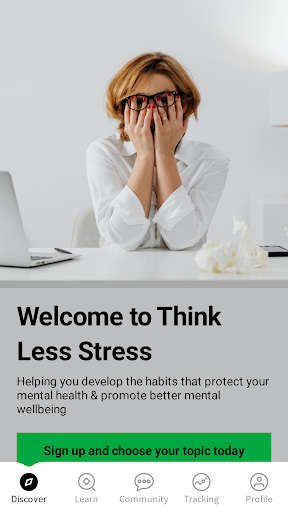 Android application ThinkLessStress screenshort