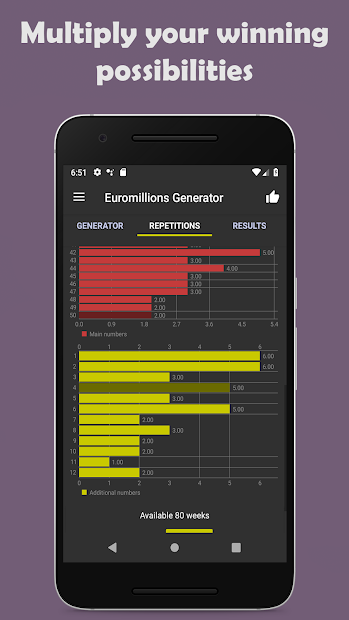 Screenshot 3 Euromillions Generator - Boost probability to win! android
