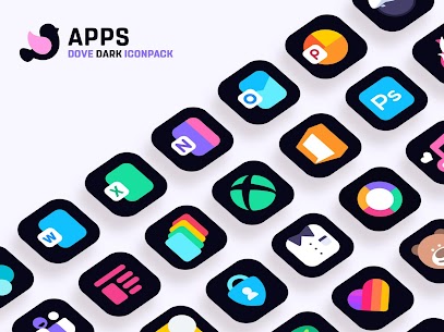 Dove Dark : Icon Pack APK MOD v2.9 4