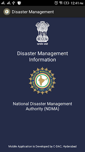 Android application Disaster Management screenshort