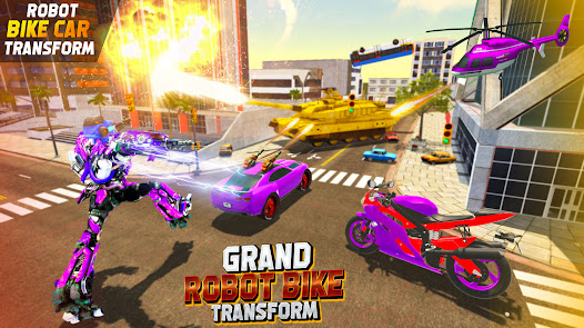 Screenshot 3 Flying Helicopter Robot Car Tr android