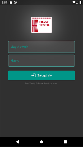 Android application ScanTextil screenshort