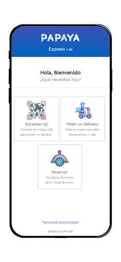 Android application Papaya Express screenshort