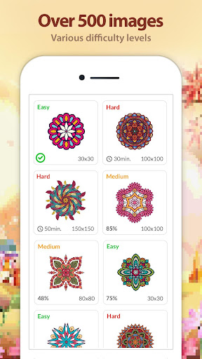 Screenshot of Mandala Color by Number