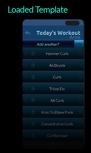 My Workout Planner Screen 2