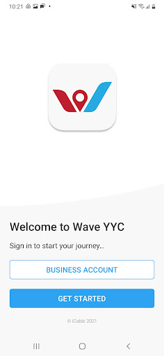 Android application Wave YYC Delta Cab screenshort