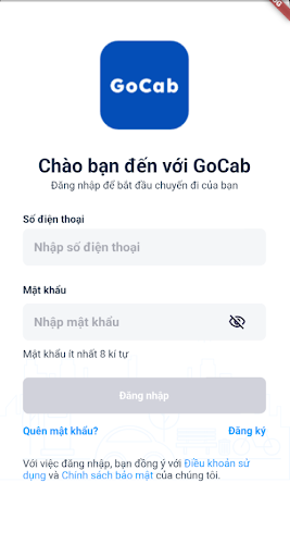 GoCab Screen 2