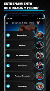 Screenshot 1 Entrenamientos Brazos y Pecho android