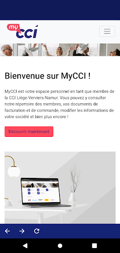 Android application MyCCI screenshort